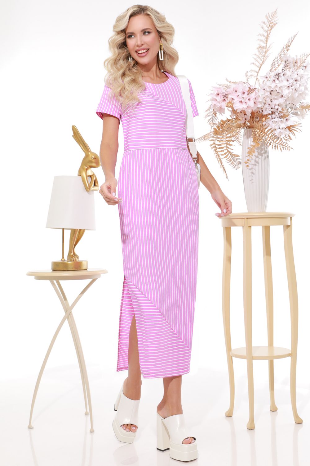 Платье Яркие каникулы, пинк DStrend (Акция)