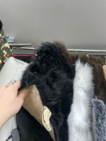 Подушка (Чёрный Буйвол) на сиденье из искусственного меха, накидка, длинный ворс (1 шт,.) =
