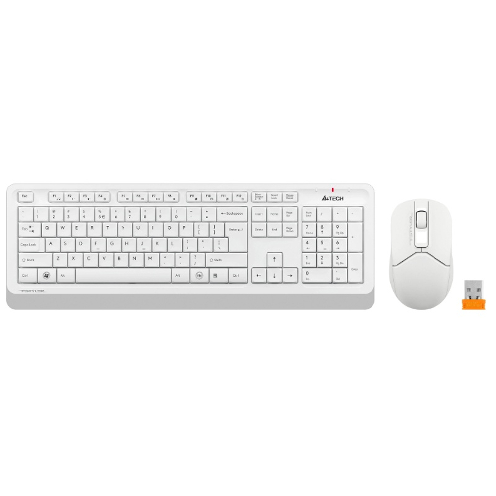 Комплект (клавиатура + мышь) A4Tech Fstyler FG1012, белый