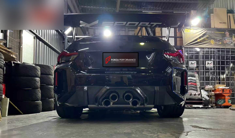 Выхлопная система и диффузор заднего бампера для BMW M2 G87 2023+ БМВ тюнинг