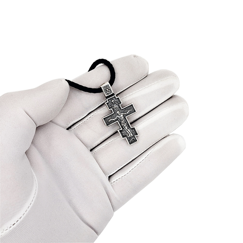 Крест из черненого серебра 8700
