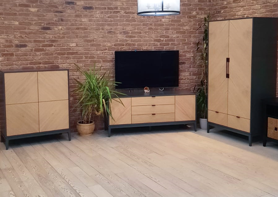 Шкаф Fjord 2-х створчатый (темно-серый)