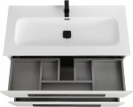 Тумба с раковиной Cezares ECO-CER-N 100 ECO-CER-N-1000-2C-SO-BO белая матовая