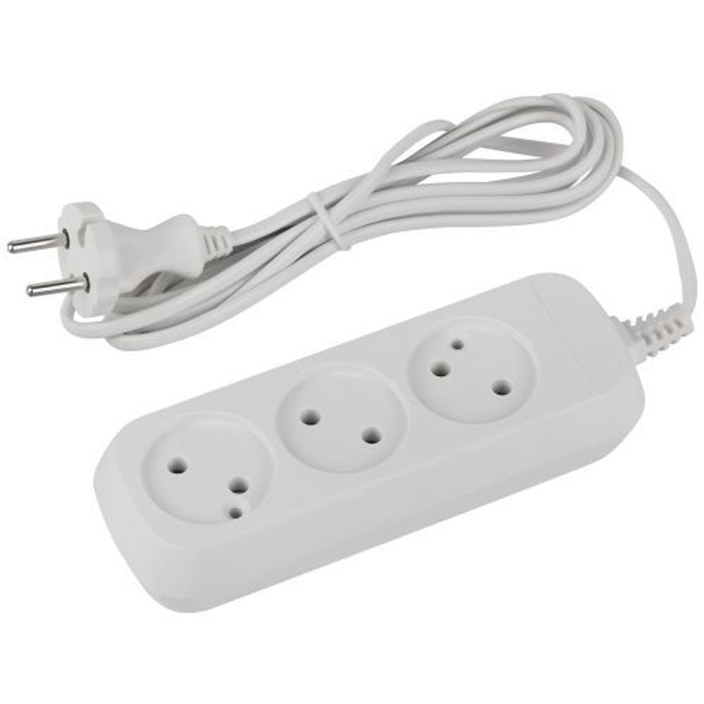 Удлинитель 3х1.5м без заземл. ШВВП 2х0.75 UDL-6-315 Greenline Эра Б0065043