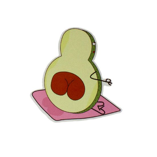 Значок деревянный (брошь)  Авокадо. Fire Pin