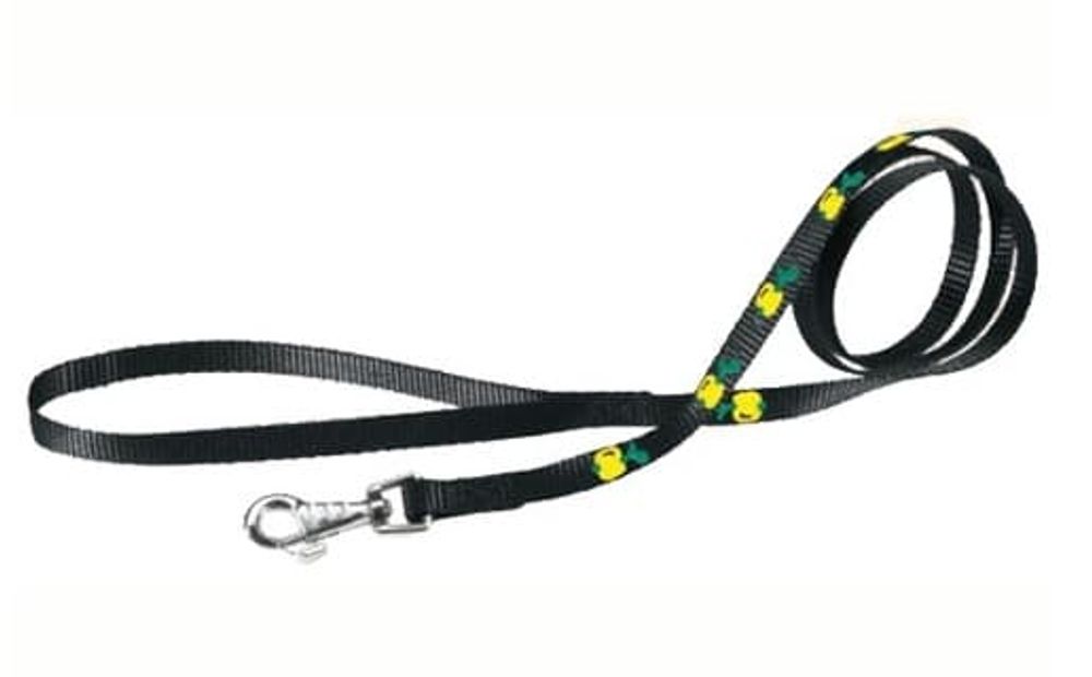 Поводок CLUB G10/110 нейлон черный с рисунком Поводок CLUB G10/110 нейлон черный с рисунком