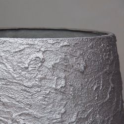 Кашпо CUBE SILVER MAX 90x90x90