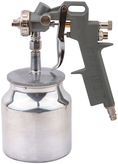 Краскопульт пневматический, алюминиевый нижний бачок 750 мл, 1.5 мм 81002