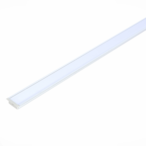 ST017.129.04 Встраиваемый алюминиевый профиль с рассеивателем(к-т: 2 загл.+4 креп.Скобы) ST-Luce Алюминий анодированный