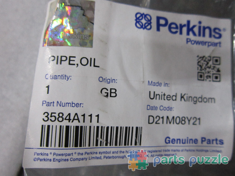 Трубка масляная / PIPE - TURBO OIL DRAIN АРТ: 3584A111