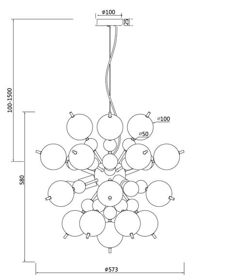 Подвесная люстра Maytoni Bolla MOD133PL-06CH