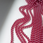 Хрустальный жемчуг, оттенок "Metalic Pink", шар 8мм, улучшенное покрытие