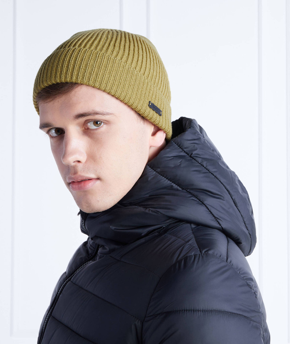 хлопковая шапка lupini BOSS BLACK - горчичный(50475952)