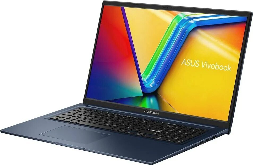 Ноутбук Asus Vivobook 17 X1704VA-AU464 17.3", Core i5-1335U, RAM 16 ГБ, SSD 512 ГБ, Iris Xe Graphics, NoOS, (90NB10V2-M00FH0), синий