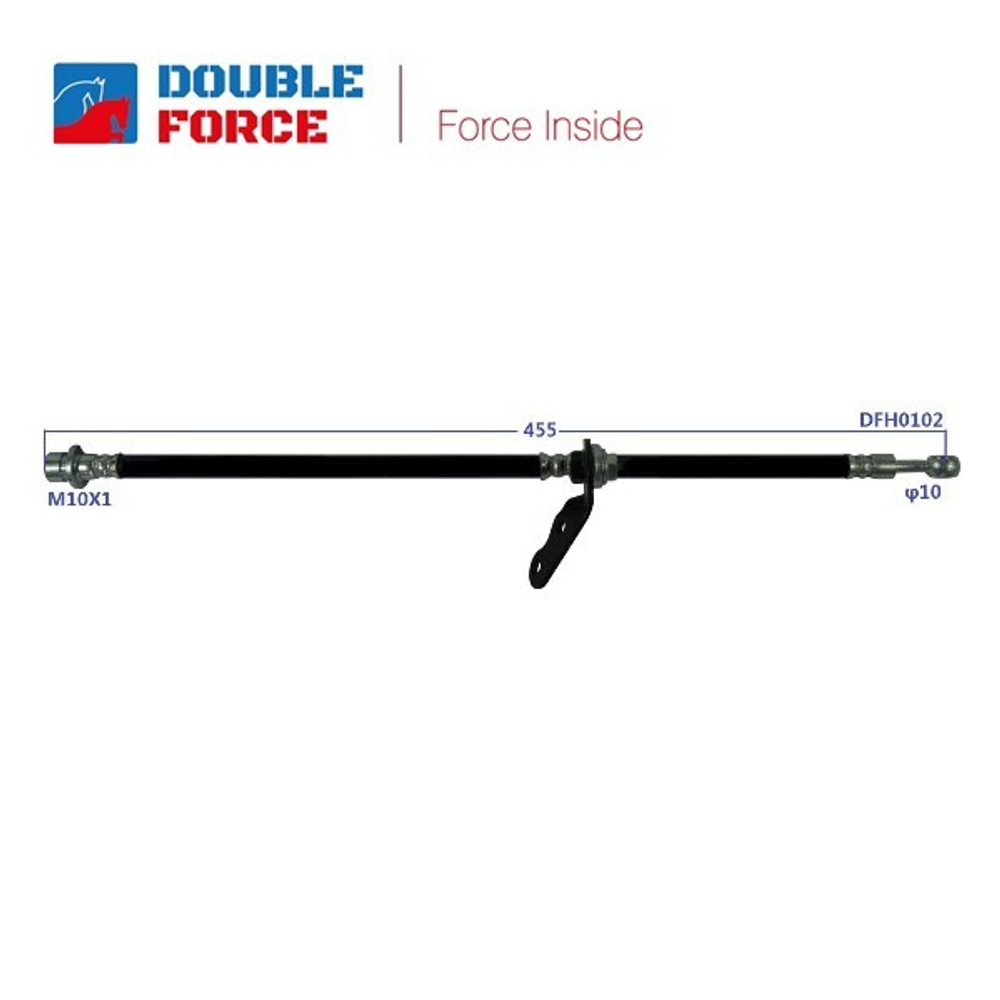 Шланг тормозной Double Force DFH0102