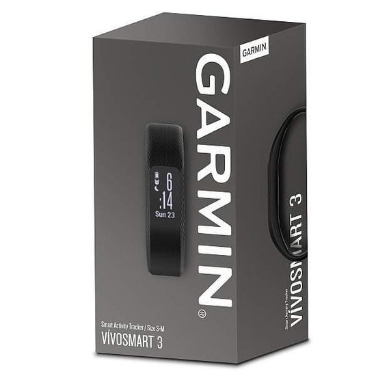 Фитнес-браслет Garmin Vivosmart 3 Черный L (большой) 010-01755-23