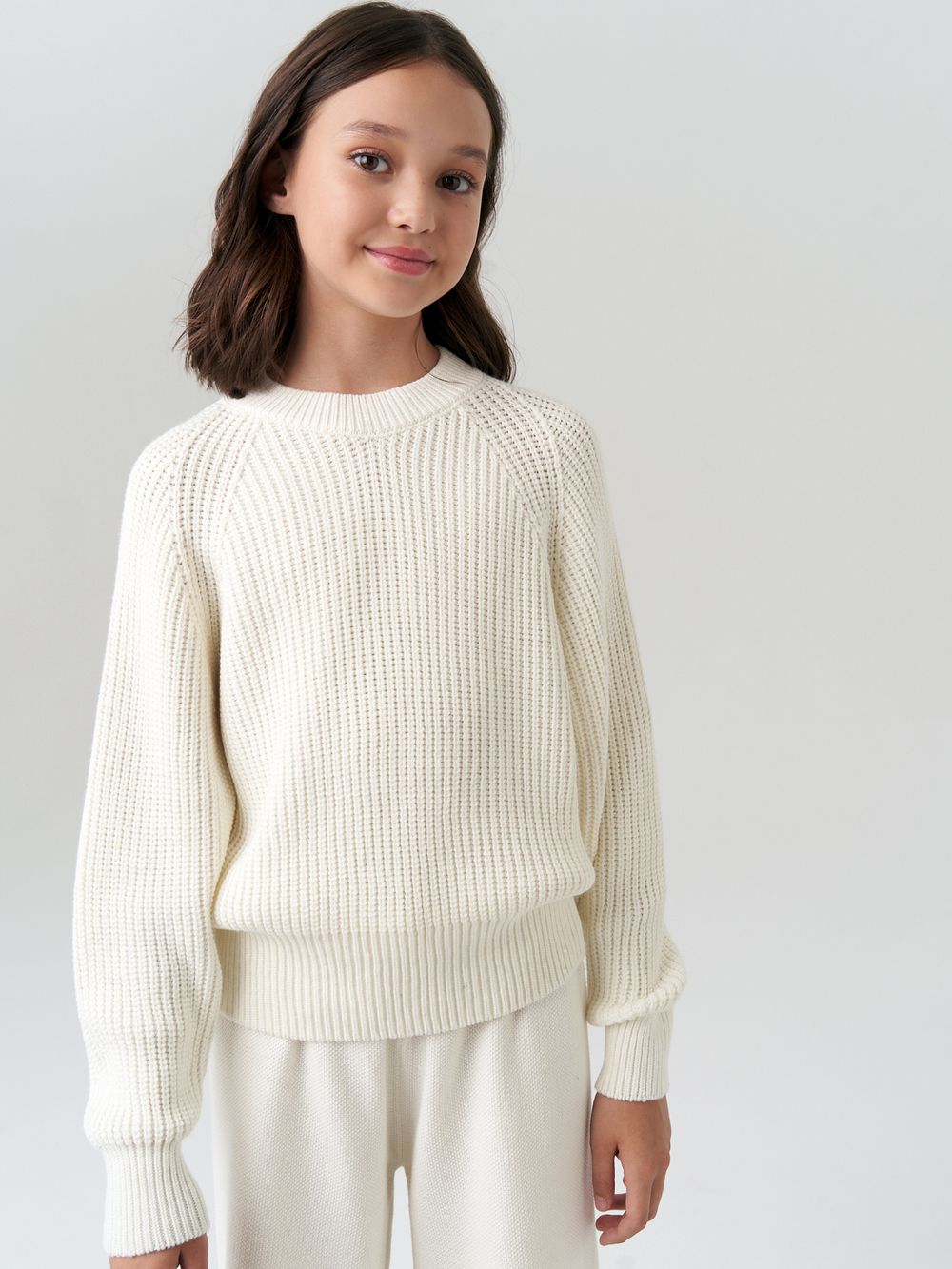Джемпер для девочки AT1001 молочный