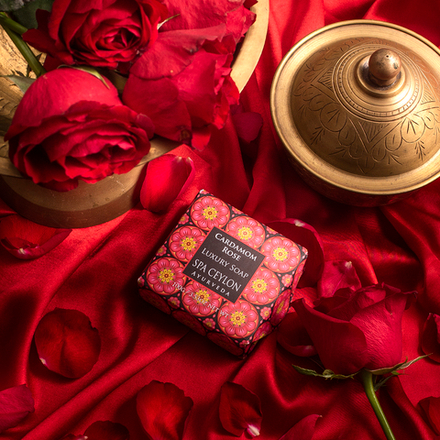 Роскошное мыло "РОЗА И КАРДАМОН" (100g)