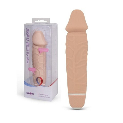 Небольшой реалистичный фаллос Mini Silicone Classic ( 14 см, телесный) (Цвет: телесный)