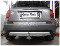 Фаркоп оцинкованный Galia F109C для Suzuki SX4 хетчбек 5 дверей 2006-2013 2WD/4WD, FIAT Sedici 2006-2014(паспорт и сертификат в комплекте)(без электрики)