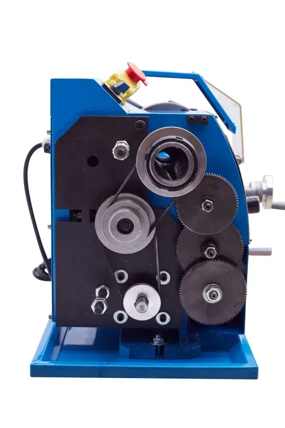 Настольный токарный станок по металлу WEISAN WM210F400. Мини станок для сверлильных и торцевых работ для дома, гаража и мастерской.