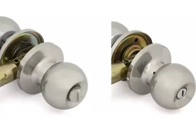 Ручка-защелка фиксатор ARSENAL 607 SN BK никель