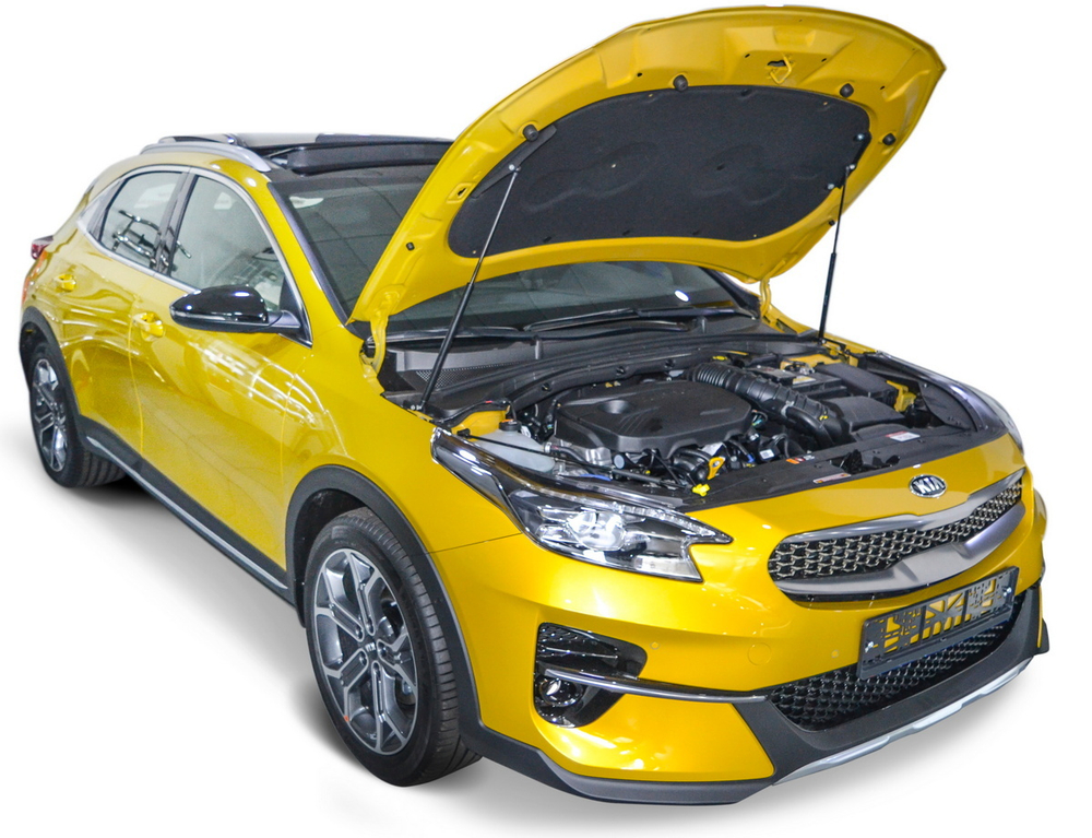 Газовые упоры капота АвтоУпор для Kia Ceed III 2018-2021 2021-н.в./XCeed 2020-н.в., 2 шт., UKICEE041