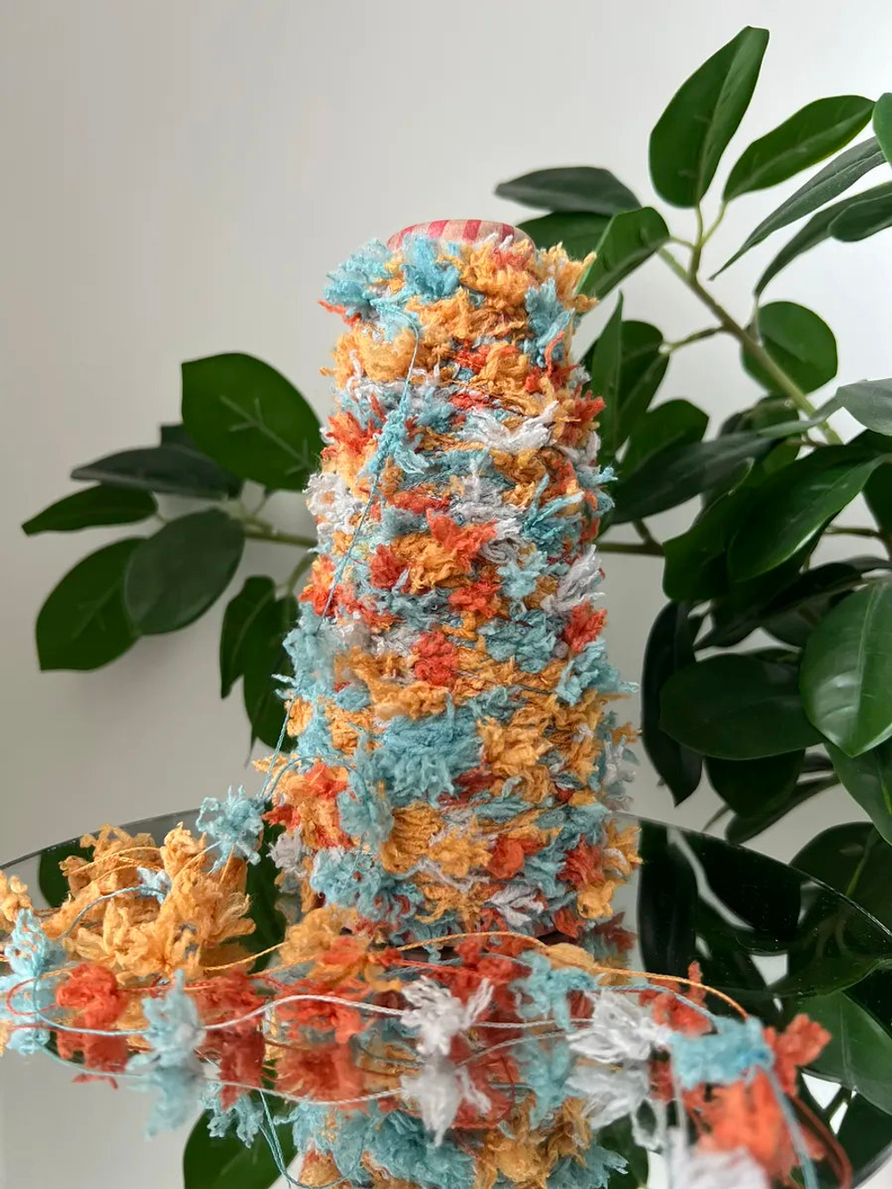 Пряжа Единорог UNICORN мультиколор с шишибриками 50 g