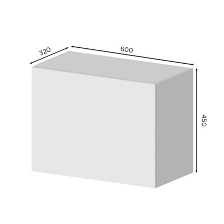 Кухня Модуль ГВ 600/2 горизонтальный высокий с нависанием Кашемир / Зеленый