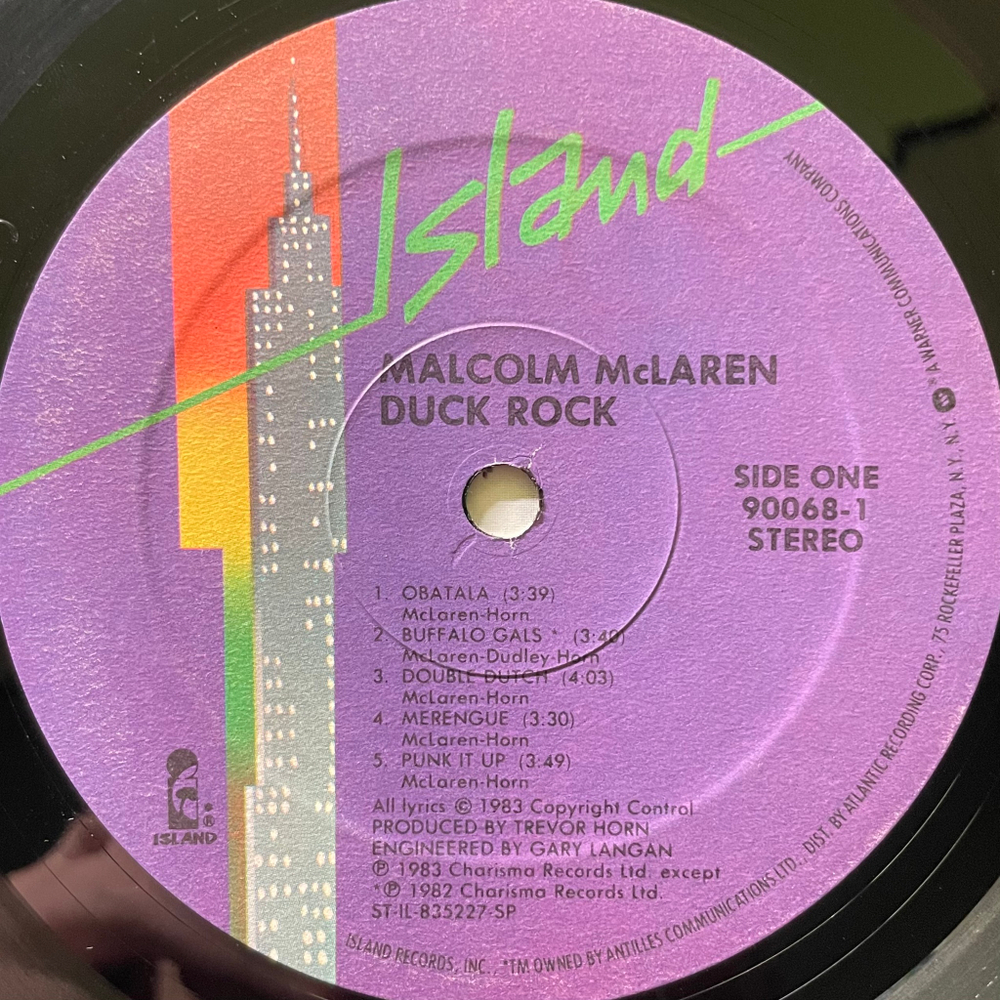 Malcolm McLaren ‎– Duck Rock (США 1983г.)