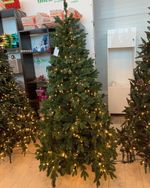 Елка с гирляндой «Барокко» (Литая+пвх) от 1.2 до 2.4 м