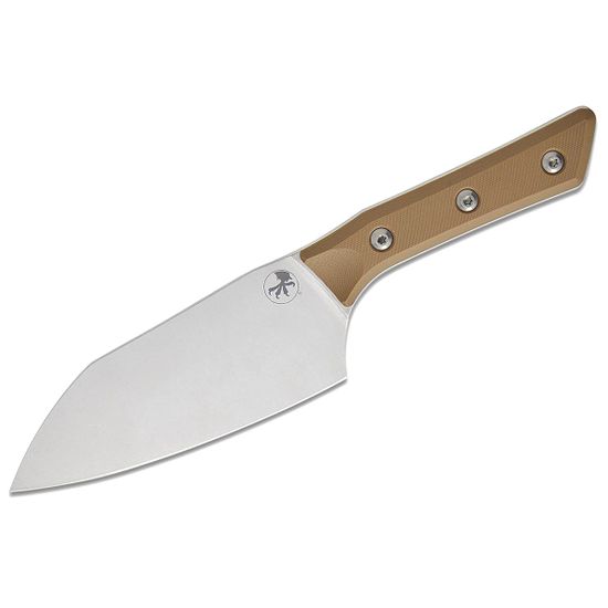 Нож кухонный Microtech Santoku 3200-10CE с клинком из стали M390MK, рукоять G10