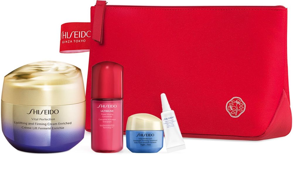 Shiseido Vital Perfection Uplifting &amp; Firming Cream Enriched подарочный набор (укрепление кожи)