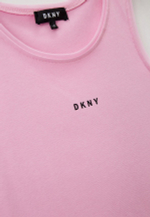 Майка DKNY Розовый/Отделка: сетка/Термопринт: черный логотип (Девочка)