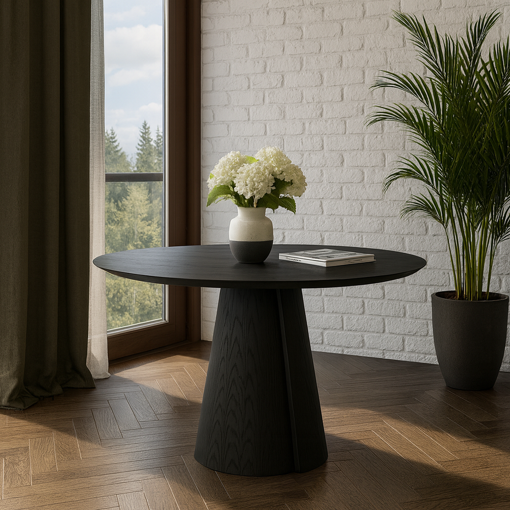 Обеденный стол ROLL WOOD black