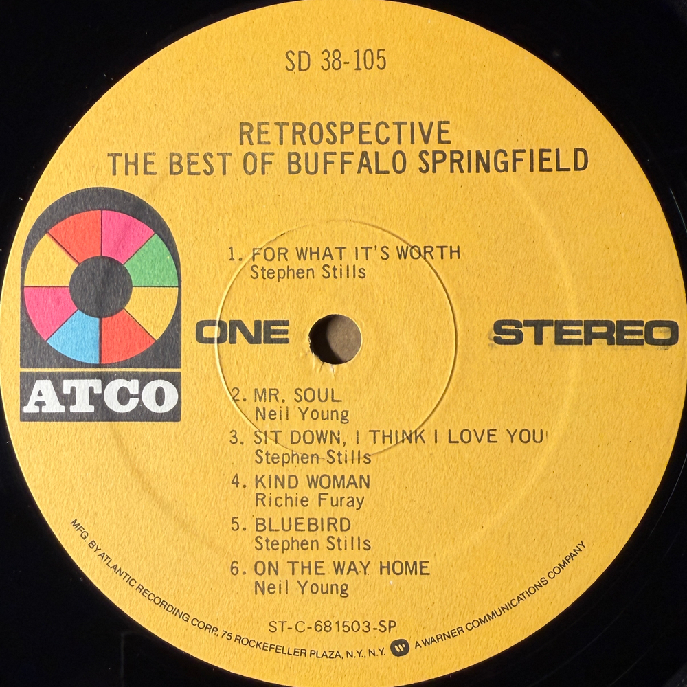 Buffalo Springfield ‎– Retrospective - The Best Of Buffalo Springfield (США 1977г.) Т