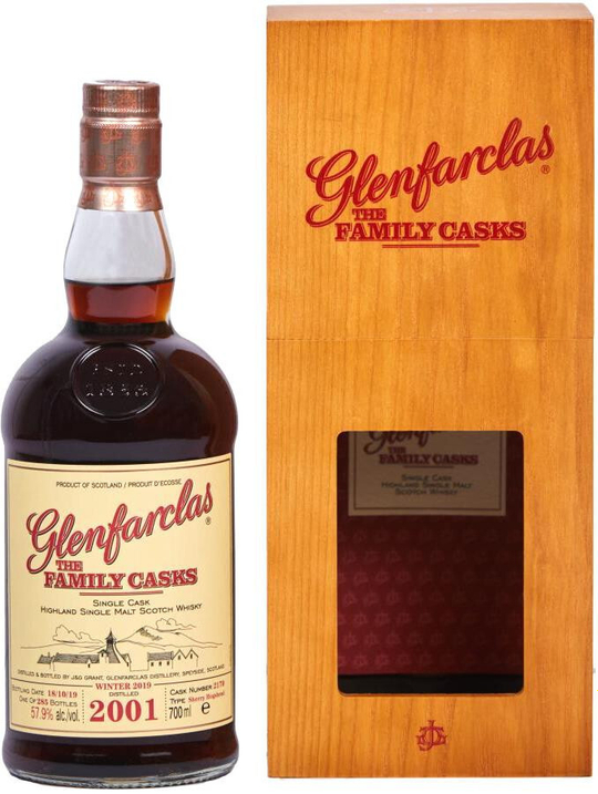 Виски Glenfarclas 2001 Family Casks in gift box, 0.7 л.