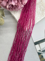 Шпинель 2 мм, нить 37 см, розовый