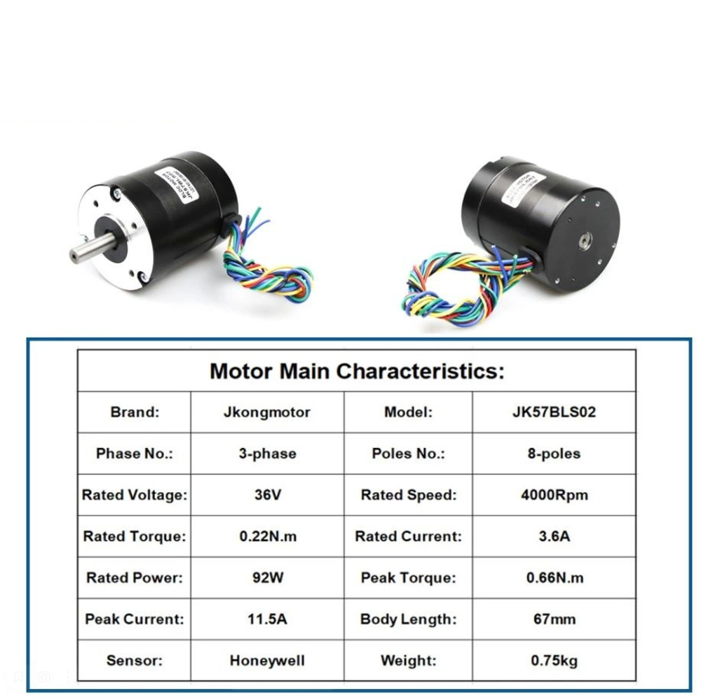 Электродвигатель JK57BLS02 92Вт