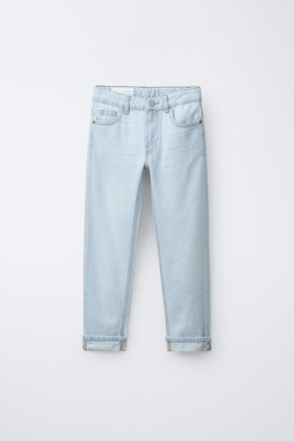 ZARA ДЖИНСЫ STRAIGHT, СИНИЙ