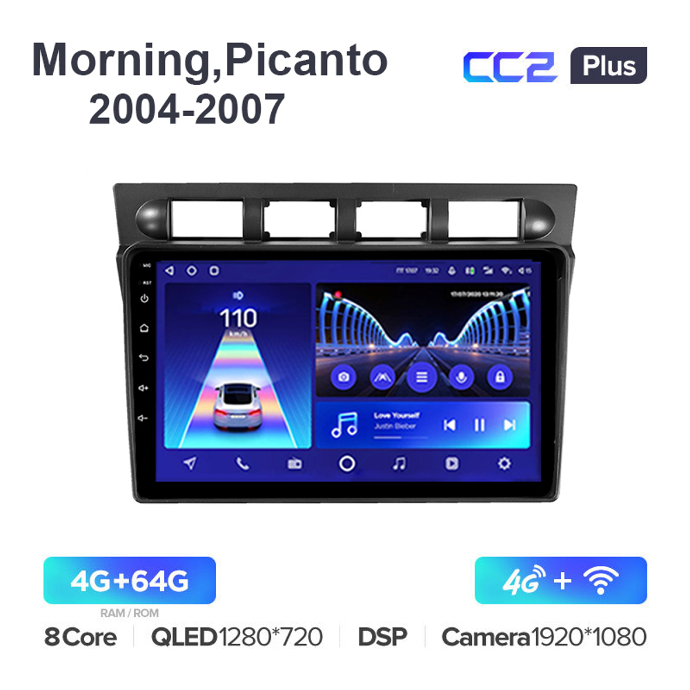 Teyes CC2 Plus 9"для KIA Morning, Picanto 2004-2007
