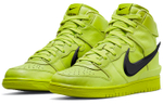 AMBUSH x Nike Dunk "Flash Lime" wear-resistant non-slip high-top sneakers for men and women the same lemon yellow