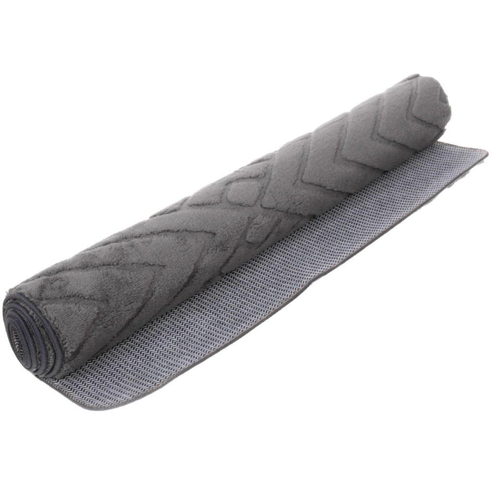 Коврик для ванной 80*120"Медео» серый