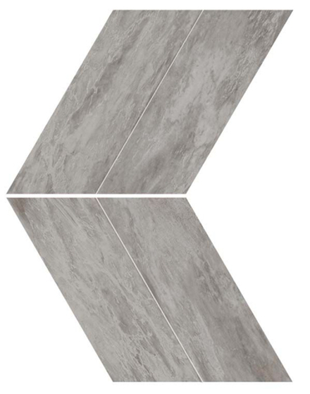 Мозаика Керамогранит Marvel Stone Bardiglio Grey Chevron LAPPato