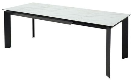 Стол М-City DISAUR Кремона (Cremona) 160 Kl-99 Белый мрамор матовый, Итальянская керамика, Черный