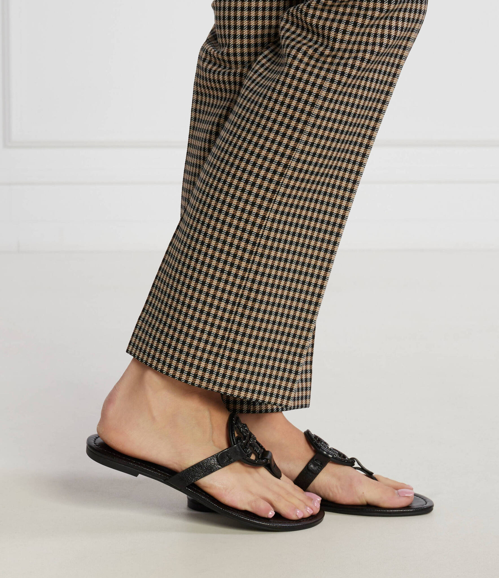 кожаное вьетнамки miller pave TORY BURCH - черный(145945)