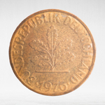 Germany, 10 Pfennigs, 1976, (Stuttgart Mint - "F"), VF