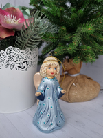 Ангел ёлочная игрушка из фарфора