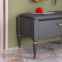 Банкетка Арт Серый Голд