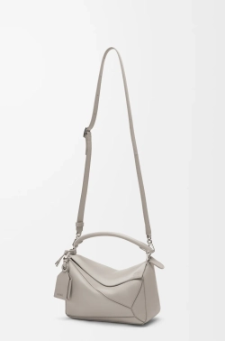 Loewe Маленькая сумка натуральной кожи, светло-серый